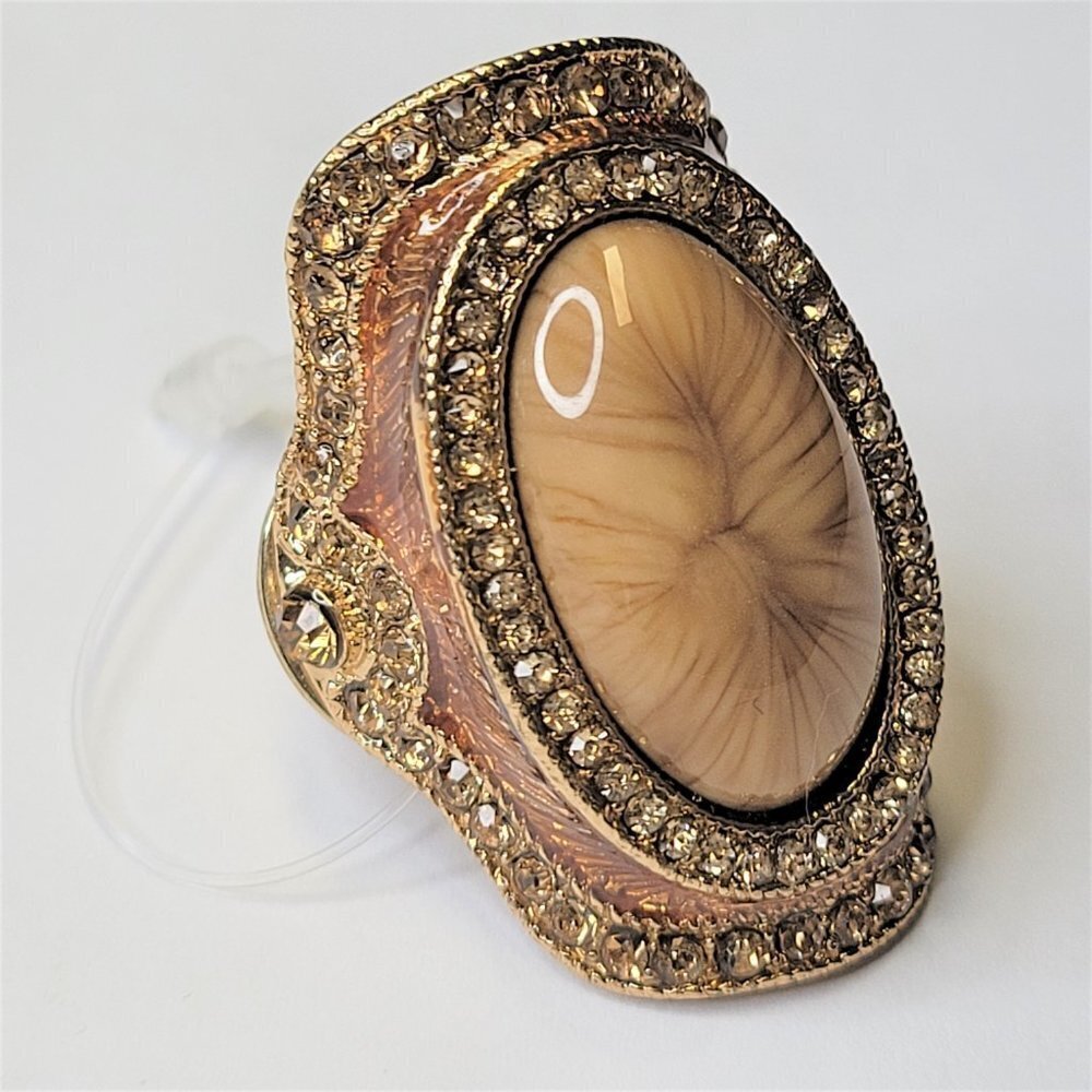 VINTAGE Large Fashion Oval Ring